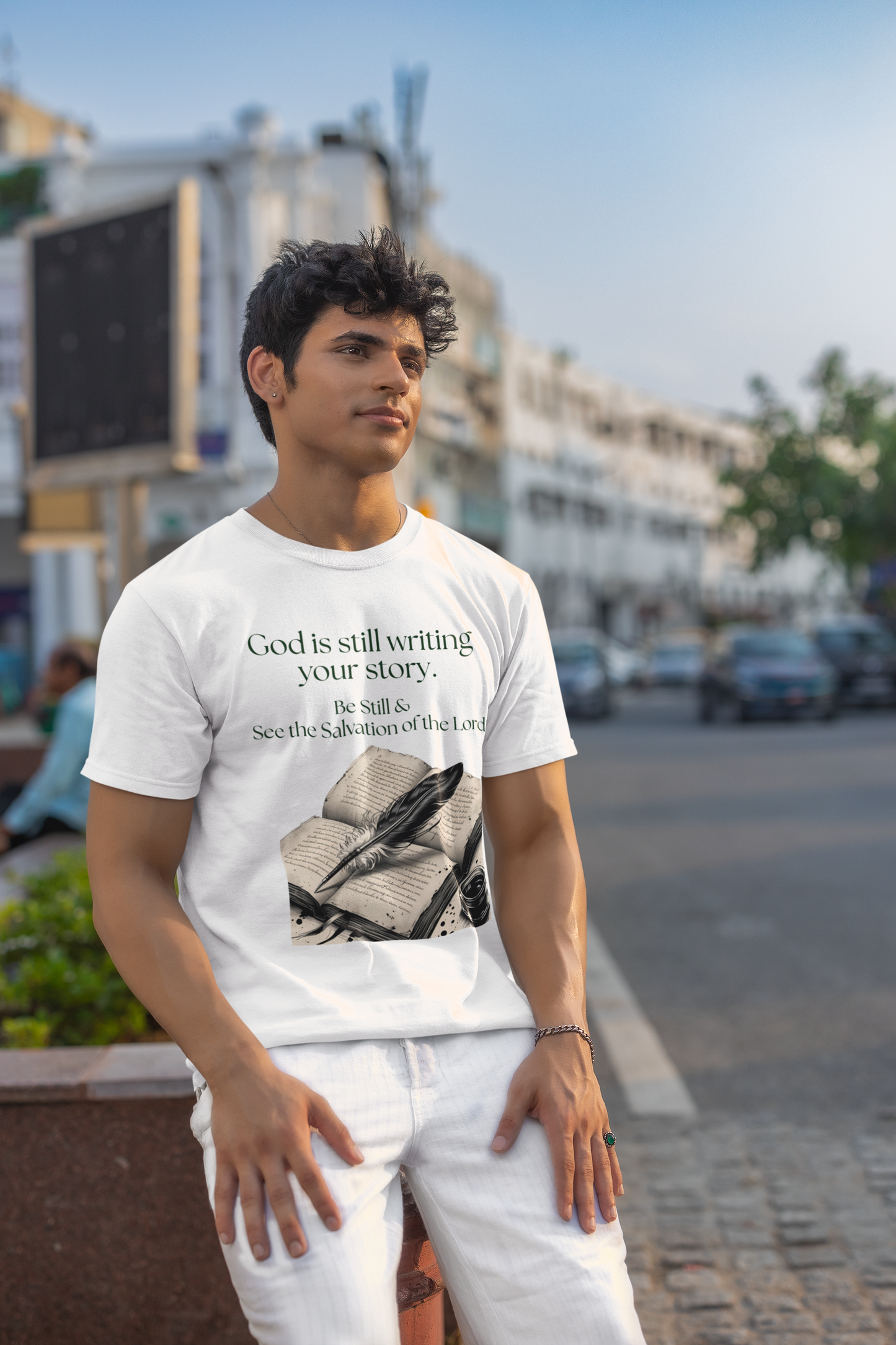 Inspirational Christian T-Shirt, Faith Tee, God is Still Writing Your Story, Spiritual Gift, Bible Verse Apparel, Encouragement Top