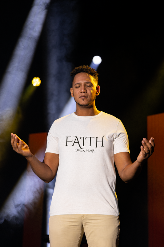 Faith Over Fear Unisex Tee - Inspirational Shirt, Motivational T-Shirt, Gift for Friends, Positive Life Quote, Spiritual Apparel