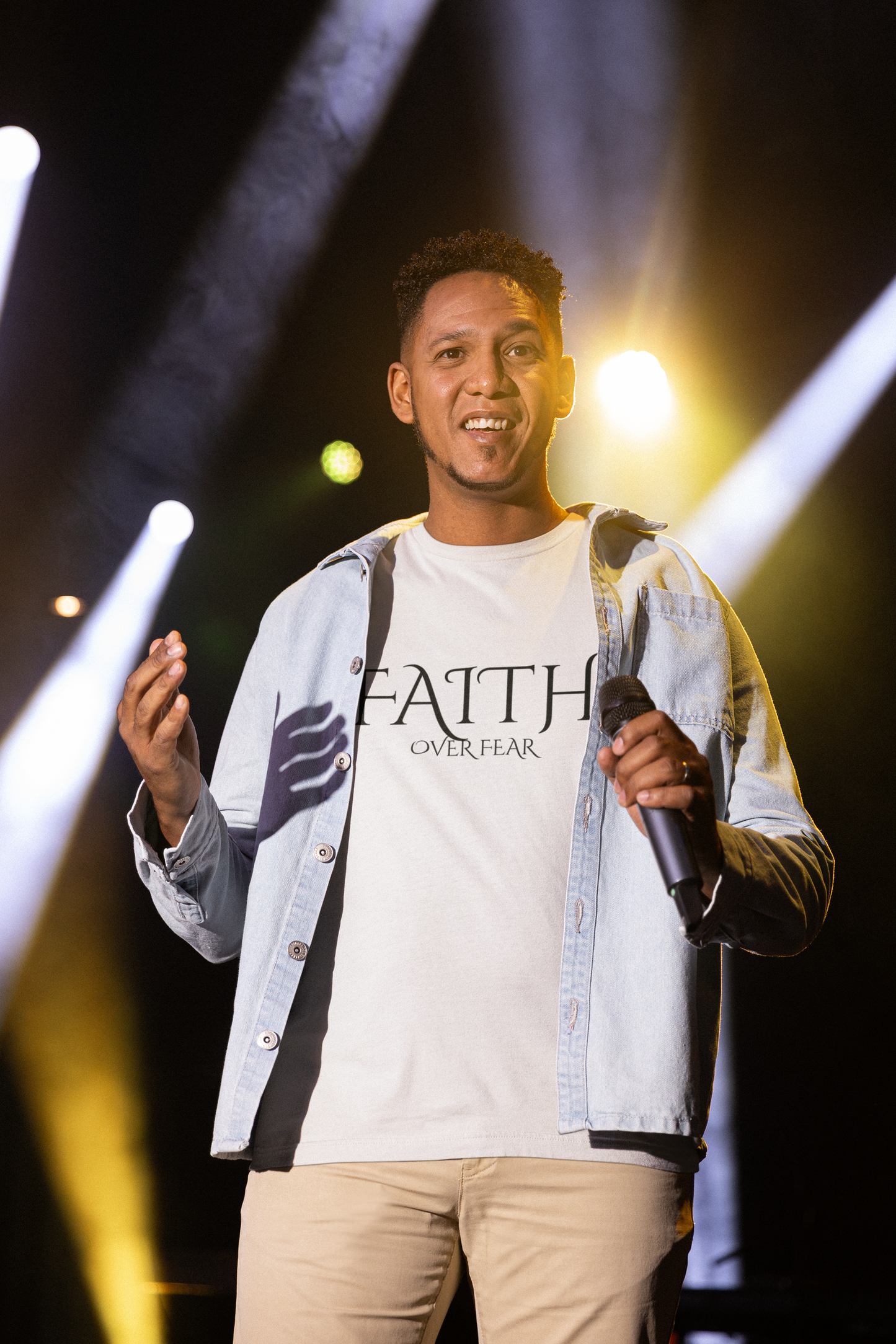 Faith Over Fear Unisex Tee - Inspirational Shirt, Motivational T-Shirt, Gift for Friends, Positive Life Quote, Spiritual Apparel