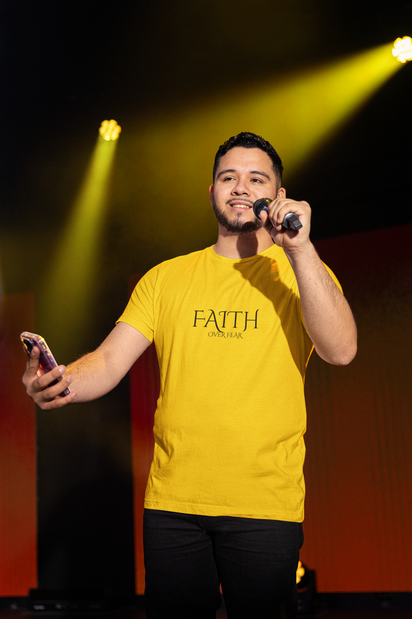 Faith Over Fear Unisex Tee - Inspirational Shirt, Motivational T-Shirt, Gift for Friends, Positive Life Quote, Spiritual Apparel