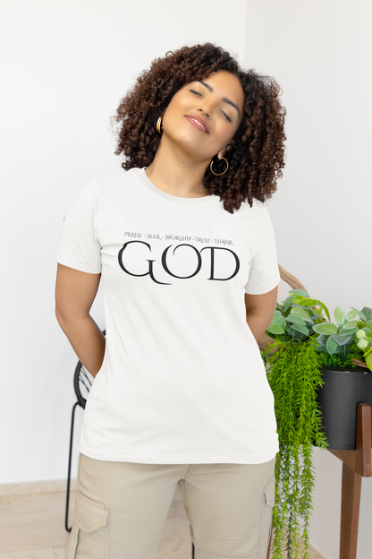 God Inspirational Unisex Tee | Faith Shirt, Christian Apparel, Gift for Believers, Casual Faith Wear, Everyday Inspiration