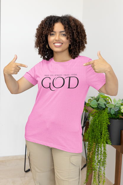 God Inspirational Unisex Tee | Faith Shirt, Christian Apparel, Gift for Believers, Casual Faith Wear, Everyday Inspiration