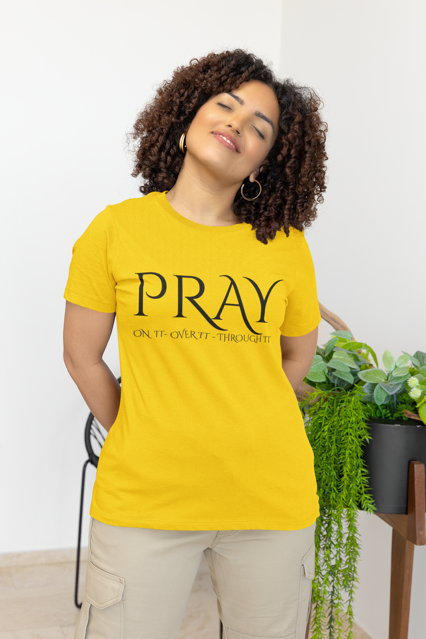 Pray Graphic Tee for Faith and Inspiration, Unisex Tee, Spiritual Gift, Casual Wear, Prayer Shirt, Motivational Clothing