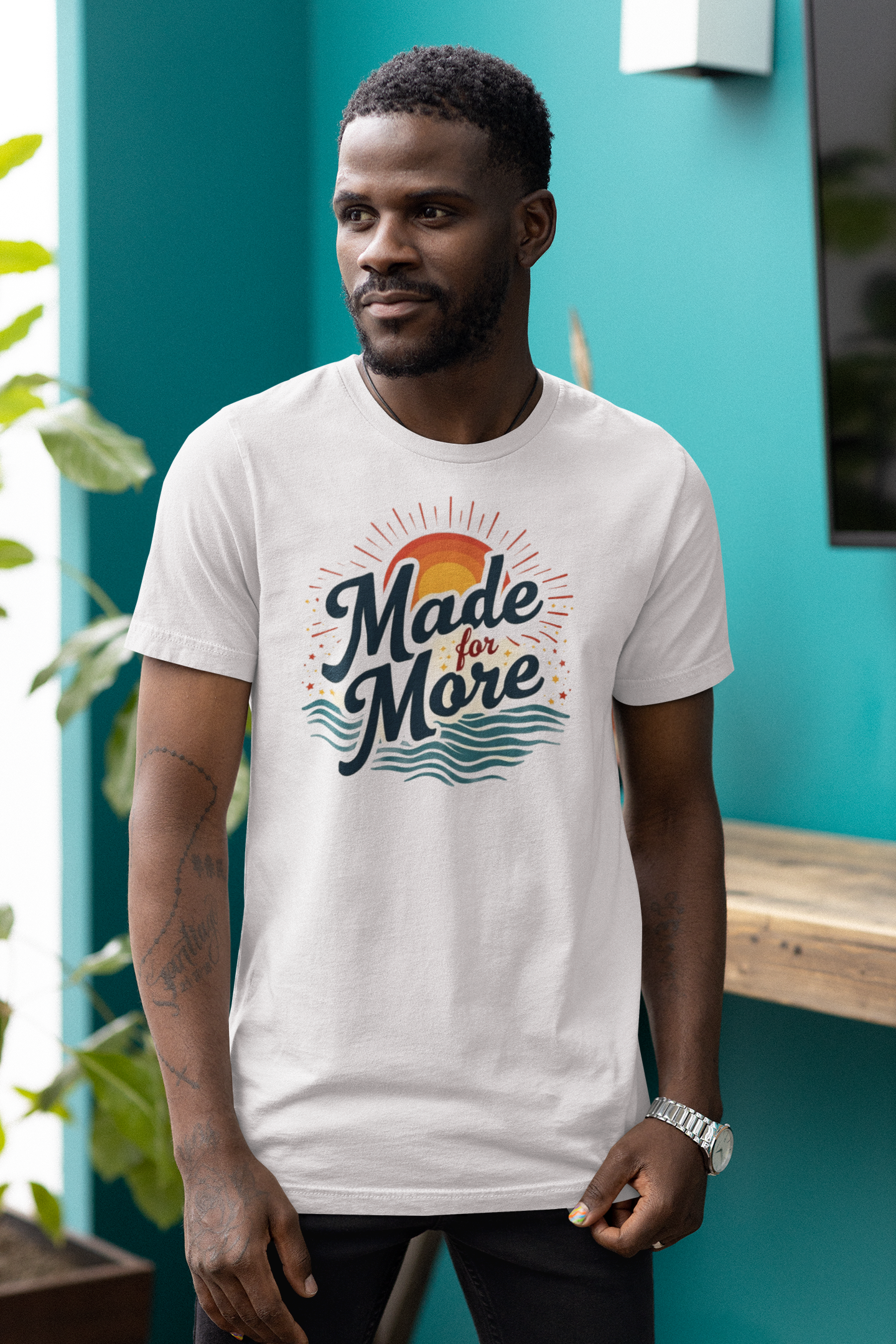 Sunset Vibe Unisex Tee, Casual Summer Shirt, Beach Ready Gift, Motivational Outfit, Made for More Clothing