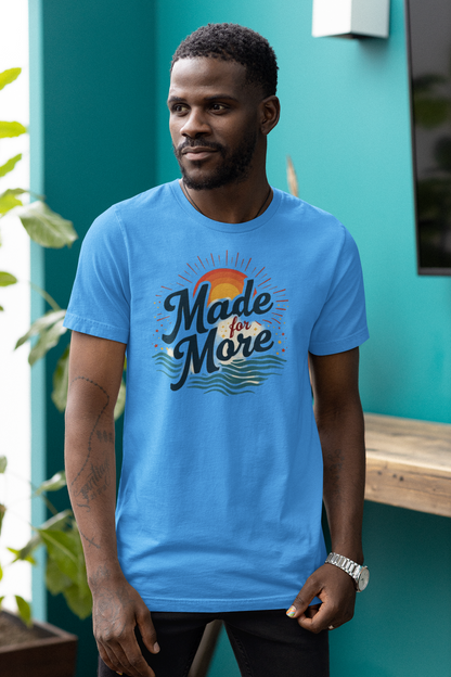 Sunset Vibe Unisex Tee, Casual Summer Shirt, Beach Ready Gift, Motivational Outfit, Made for More Clothing