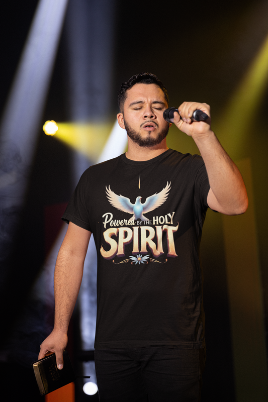Powered by the Holy Spirit, Faith Shirt, Christian Apparel, Gift for Believer, Casual Wear, [...]
