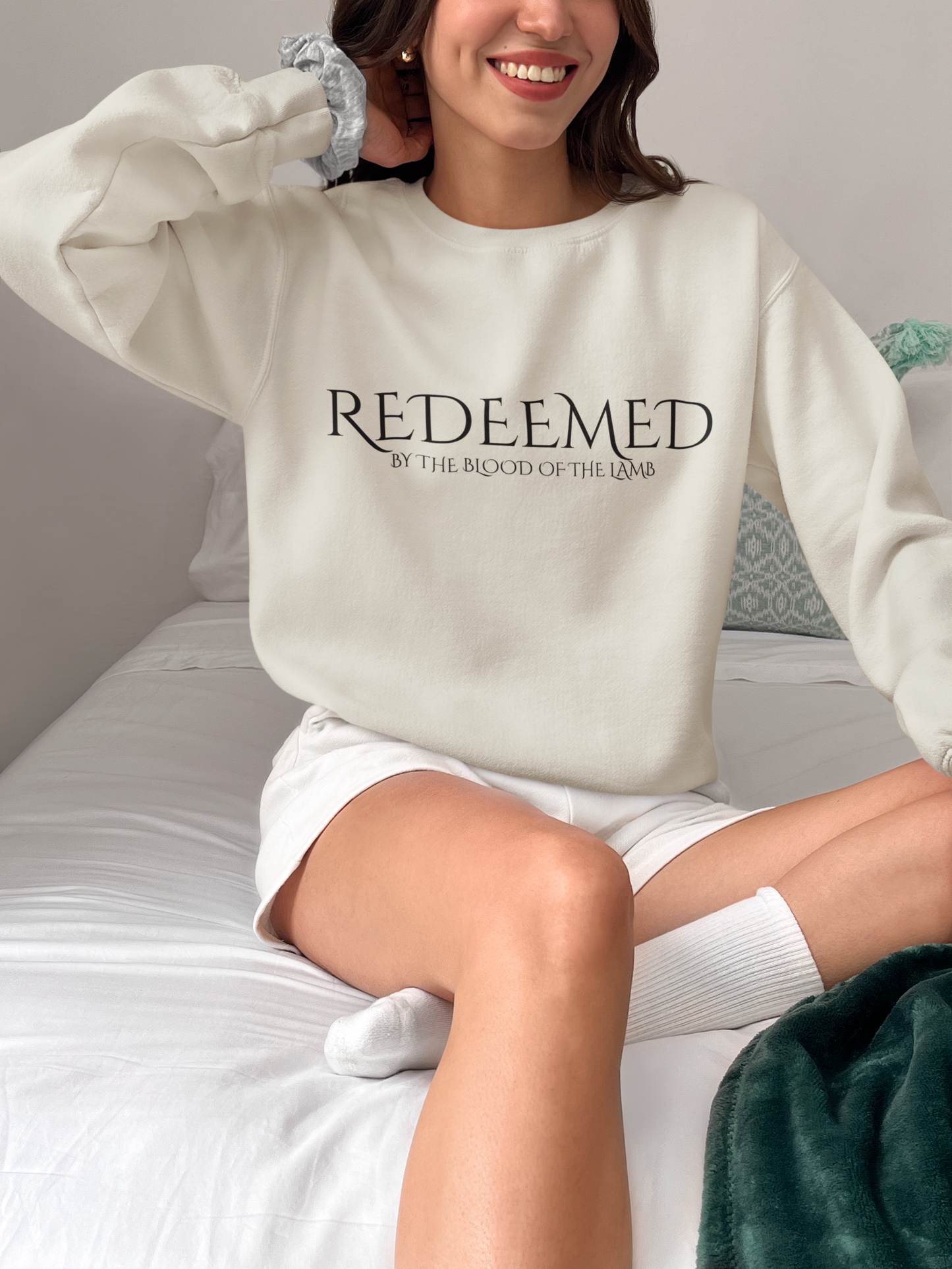 Redeemed Crewneck Sweatshirt | Unisex Heavy Blend, Faith-Inspired Apparel, Cozy Gift, Sunday Wear, Casual Style, Inspirational Clothing