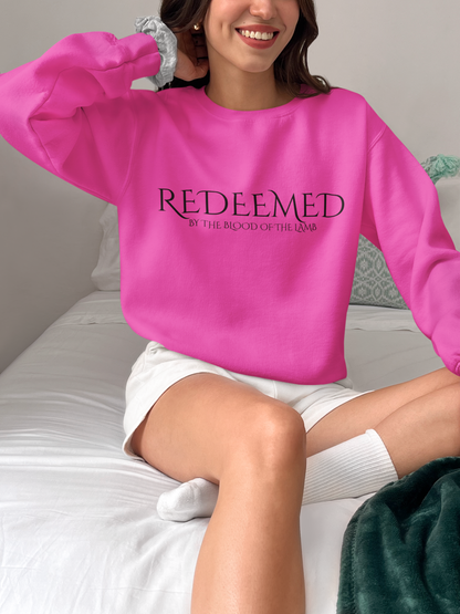 Redeemed Crewneck Sweatshirt | Unisex Heavy Blend, Faith-Inspired Apparel, Cozy Gift, Sunday Wear, Casual Style, Inspirational Clothing