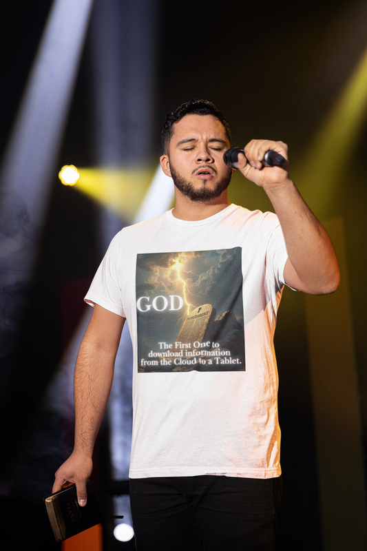 Religious T-Shirt, God inspired, Gift for Christians, Inspirational Tee, Heaven and Tech Shirt, Religious Apparel