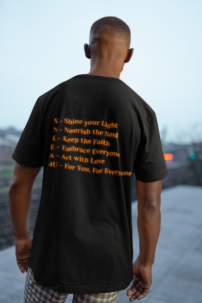 SNKEA4U Brand Circle Logo & Inspirational Back Acronym Tee