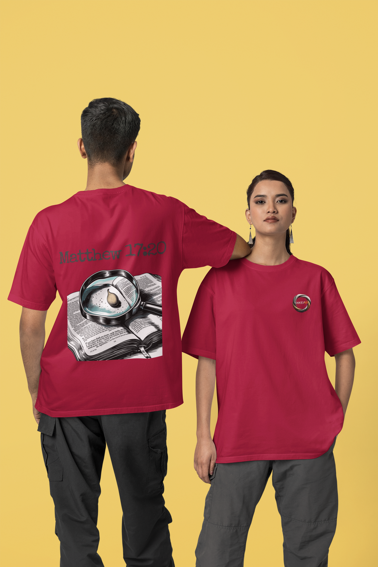 Mustard Seed Faith Tee — Retro Script Christian T‑Shirt