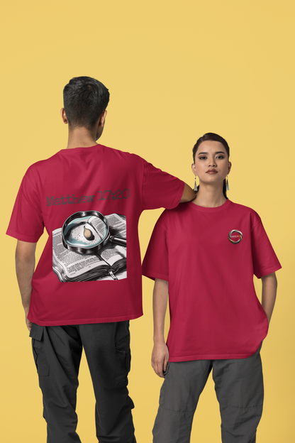 Mustard Seed Faith Tee — Retro Script Christian T‑Shirt