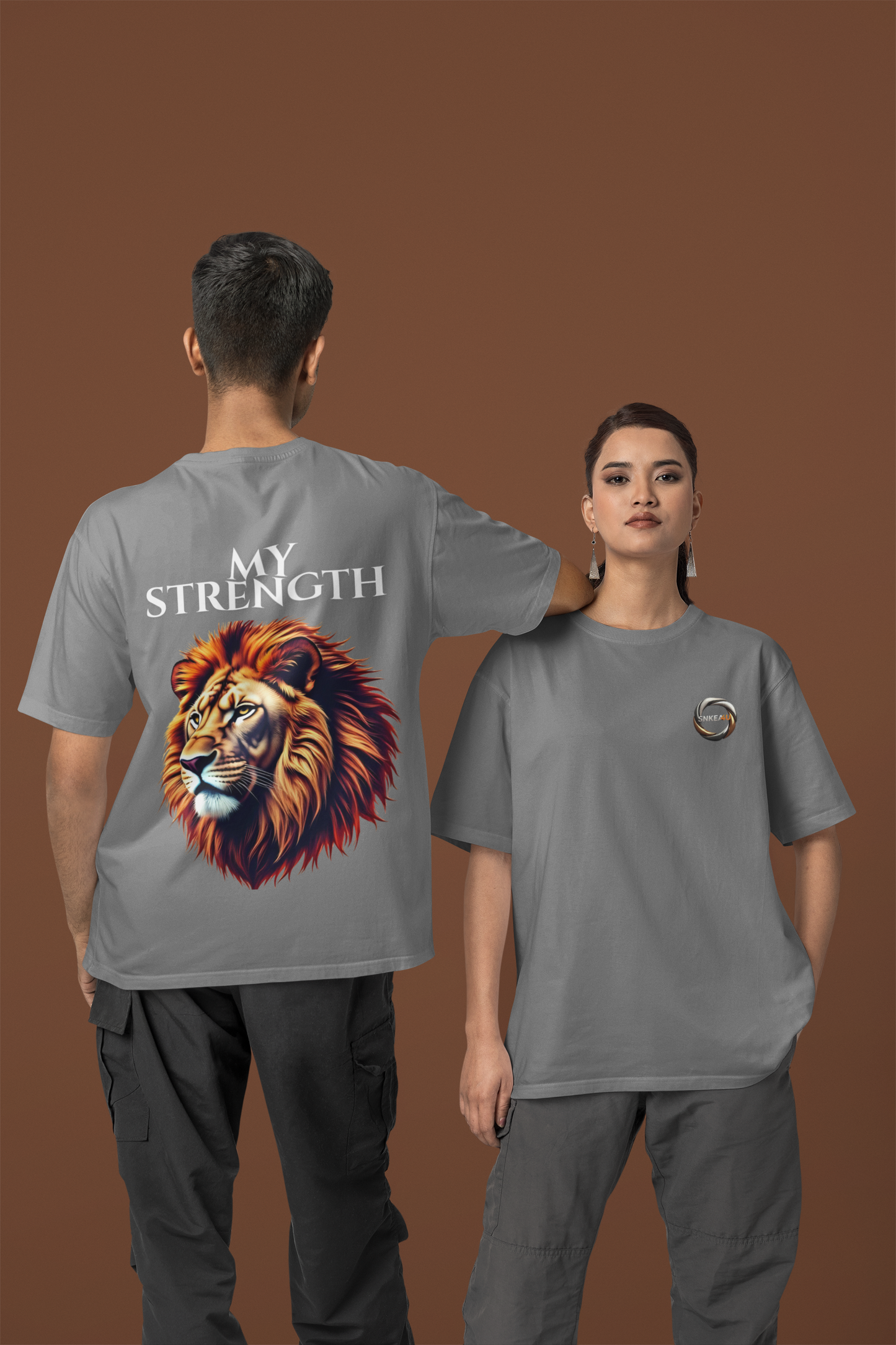 Empowering Lion Graphic Tee, Unisex Strength T-Shirt, Motivational Apparel, Gift for Him/Her, Inspirational Short Sleeve Shirt
