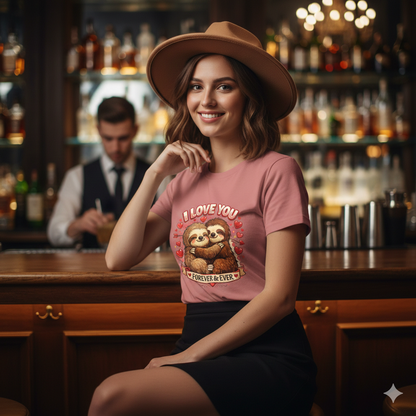I Love You Forever & Ever Sloth Tee