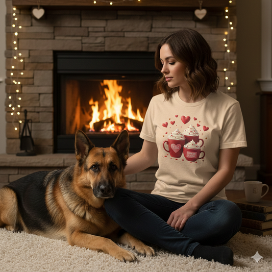 Valentine Hot Cocoa Tee — XOXO Love Mug Graphic T-Shirt