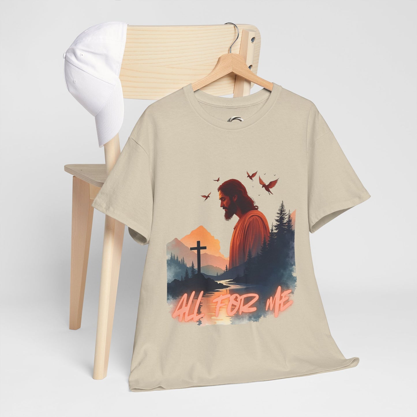 All For Me” Inspirational Faith T-Shirt Christian Jesus Cross Tee