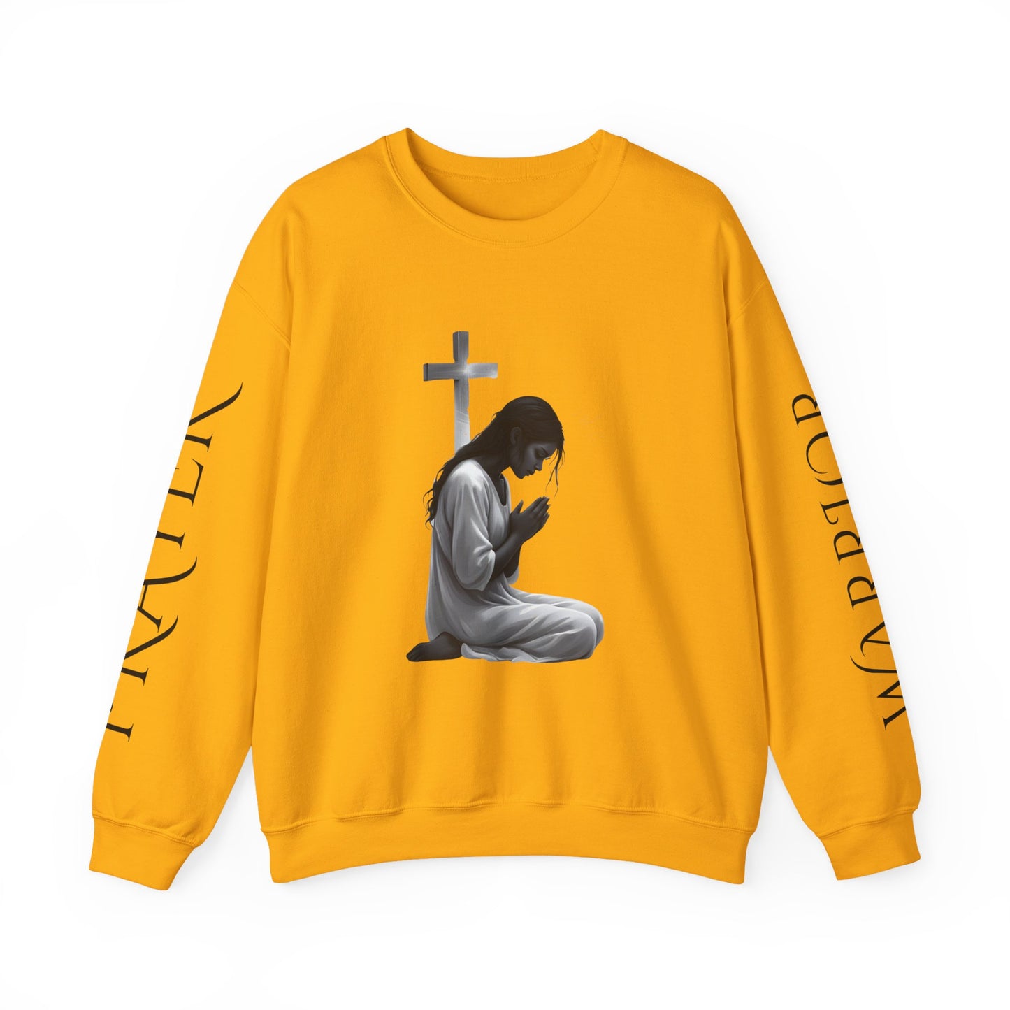 Prayer Warrior Crewneck Sweatshirt | Faith-Inspired Apparel, Inspirational Gift, Cozy Layer for Prayer, Unisex Sweatshirt