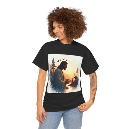 Christian Jesus Nature T-Shirt — Inspirational Faith Forest Graphic Tee