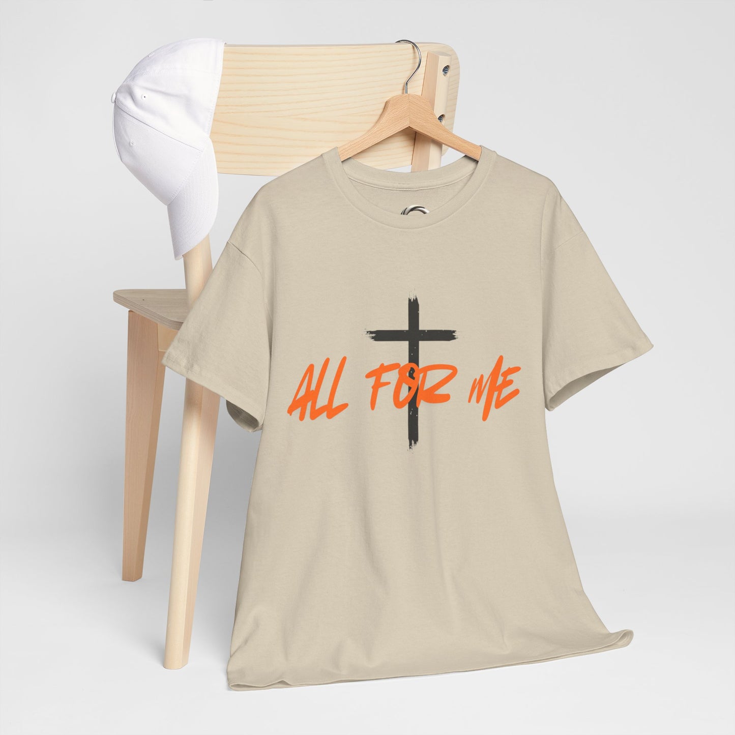 All For Me" Faith Graphic TeeChristian Cross T-Shirt