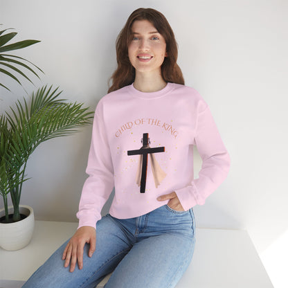 Inspirational Sweatshirt for Faithful Souls, Cozy Religious Gift, Unisex Crewneck for Church, 'Child of the King' Design, Perfect for [...]