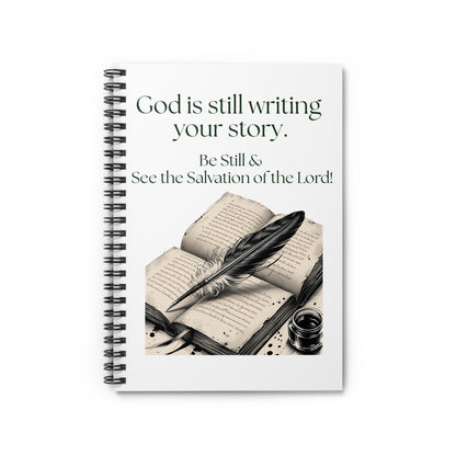 Inspirational Spiral Notebook for Writers, Motivational Journal for Personal Growth, Be Still & See Your Story, Unique Gift for [...]