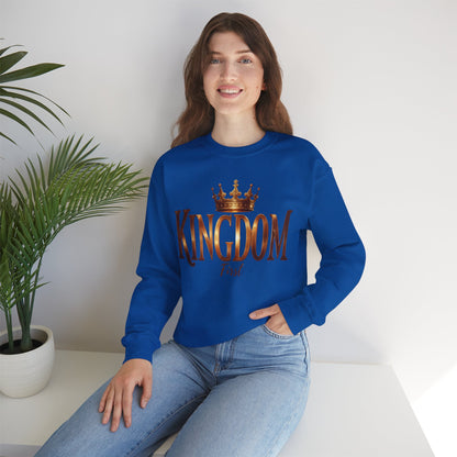 Kingdom First Sweatshirt - Stylish Unisex Crewneck for Cozy Days, Perfect Gift for Faith, Family and Trendy Wardrobe
