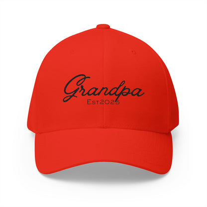 Grandpa Est. 2025 Embroidered Baseball Cap