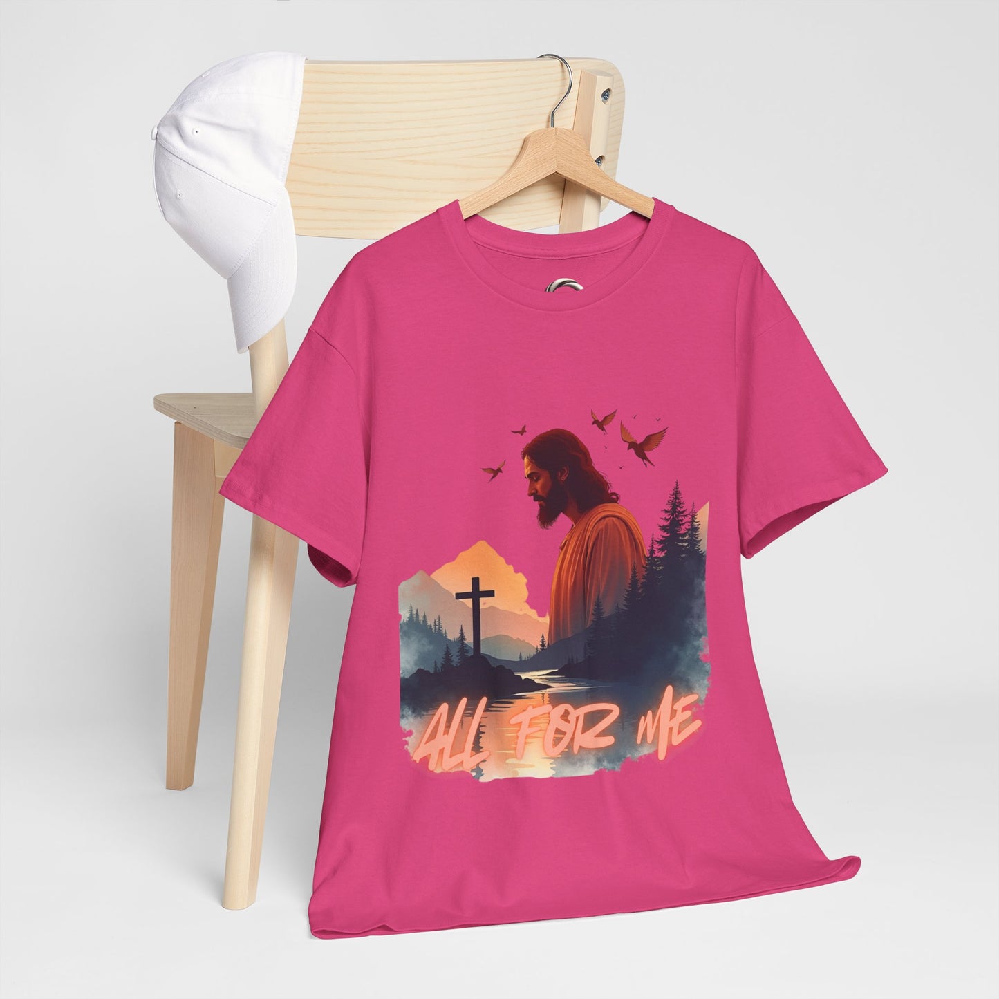 All For Me” Inspirational Faith T-Shirt Christian Jesus Cross Tee