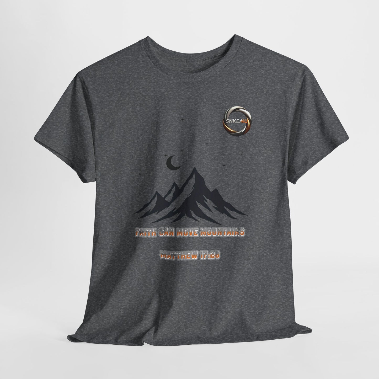 Mountain Moon Tee — Minimal Night Sky Graphic T-Shirt