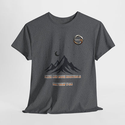 Mountain Moon Tee — Minimal Night Sky Graphic T-Shirt