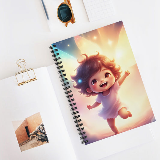 Whimsical Fairy Child Spiral Notebook - Perfect for Writing, Journaling, Gifts, School Supplies, Home Office