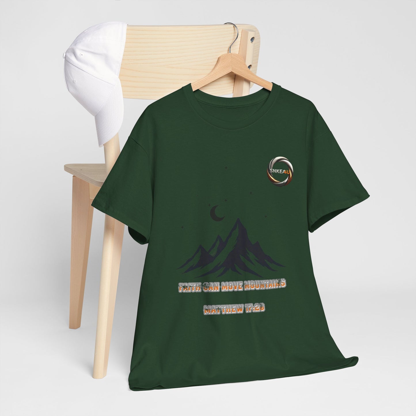 Mountain Moon Tee — Minimal Night Sky Graphic T-Shirt