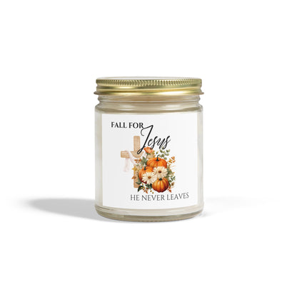Fall for Jesus Scented Candles, Faith-Based Gifts, Joyful Home Decor, Bible Verse Candles, Christian Fall Decor