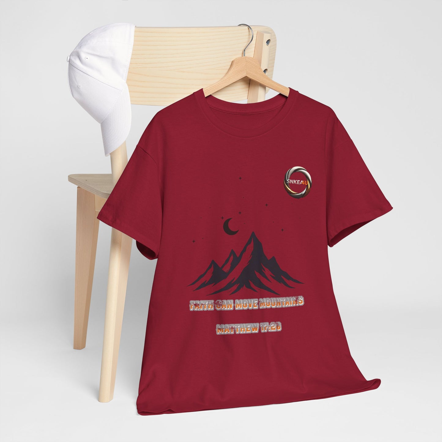 Mountain Moon Tee — Minimal Night Sky Graphic T-Shirt
