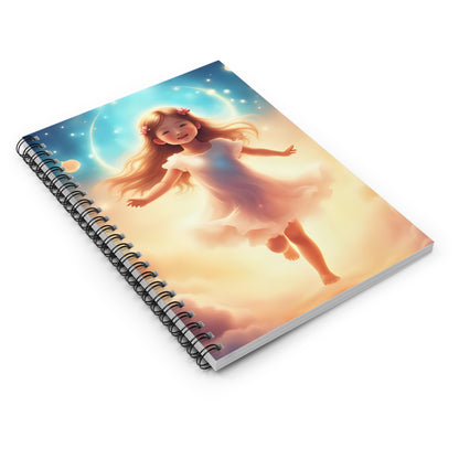 Whimsical Dreamer Spiral Notebook - Ruled Line, Cute Journal, Stationery, Gift for Writers, Kids' Activity Book, Notepad for School