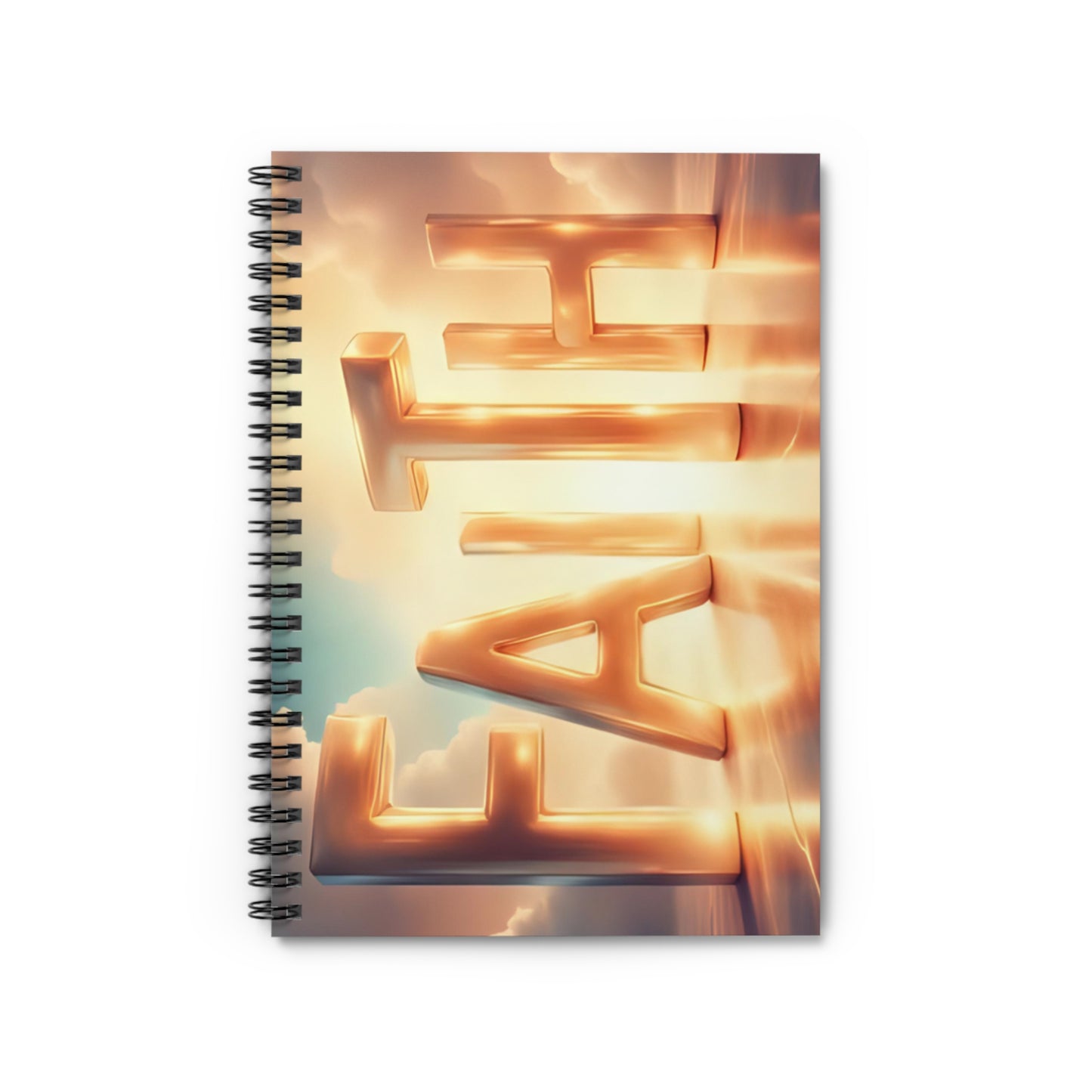 Inspirational Spiral Notebook - Ruled Line, Faith Journal, Motivational Office Supplies, Spiritual Gift, Affirmation Notebook