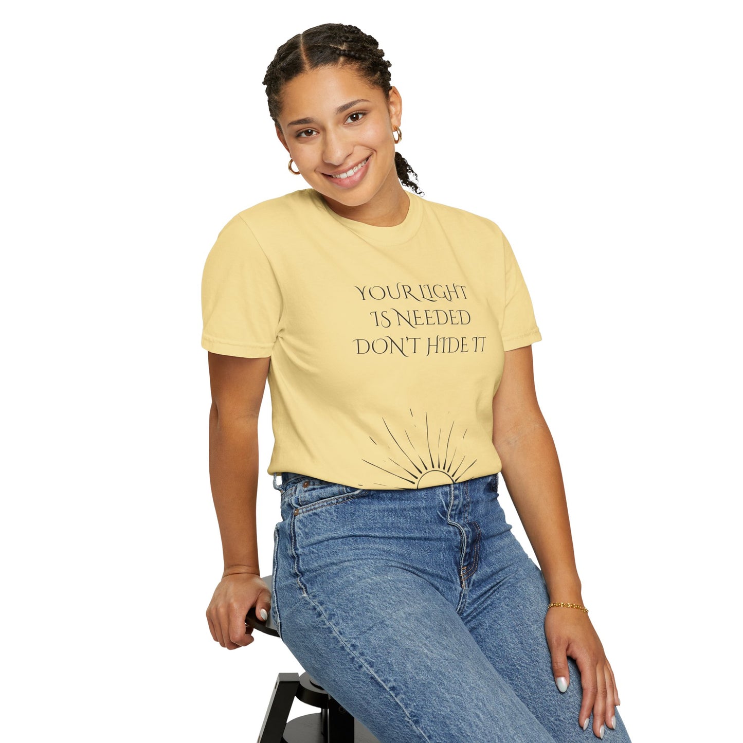 Inspirational Unisex T-shirt - Your Light is Needed, Empowering Affirmation Tee, Gift for Friends, Motivational Apparel, Everyday [...]