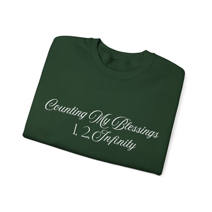 Counting My Blessings Sweatshirt, Cozy Unisex Crewneck, Inspirational Gift, Everyday Wear, Faith-Based Apparel, Perfect for Gratitude Days