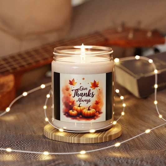 Thanksgiving Scented Soy Candle - Fall Decor, Cozy Autumn Gift, Aromatherapy, Home Fragrance, Harvest Celebration