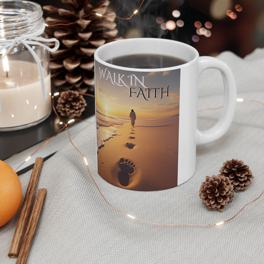 Sunset Beach Ceramic Mug - Perfect Gift for Nature Lovers, Coffee Lovers, Relaxation & Motivation, Ocean Inspired Tea Cup