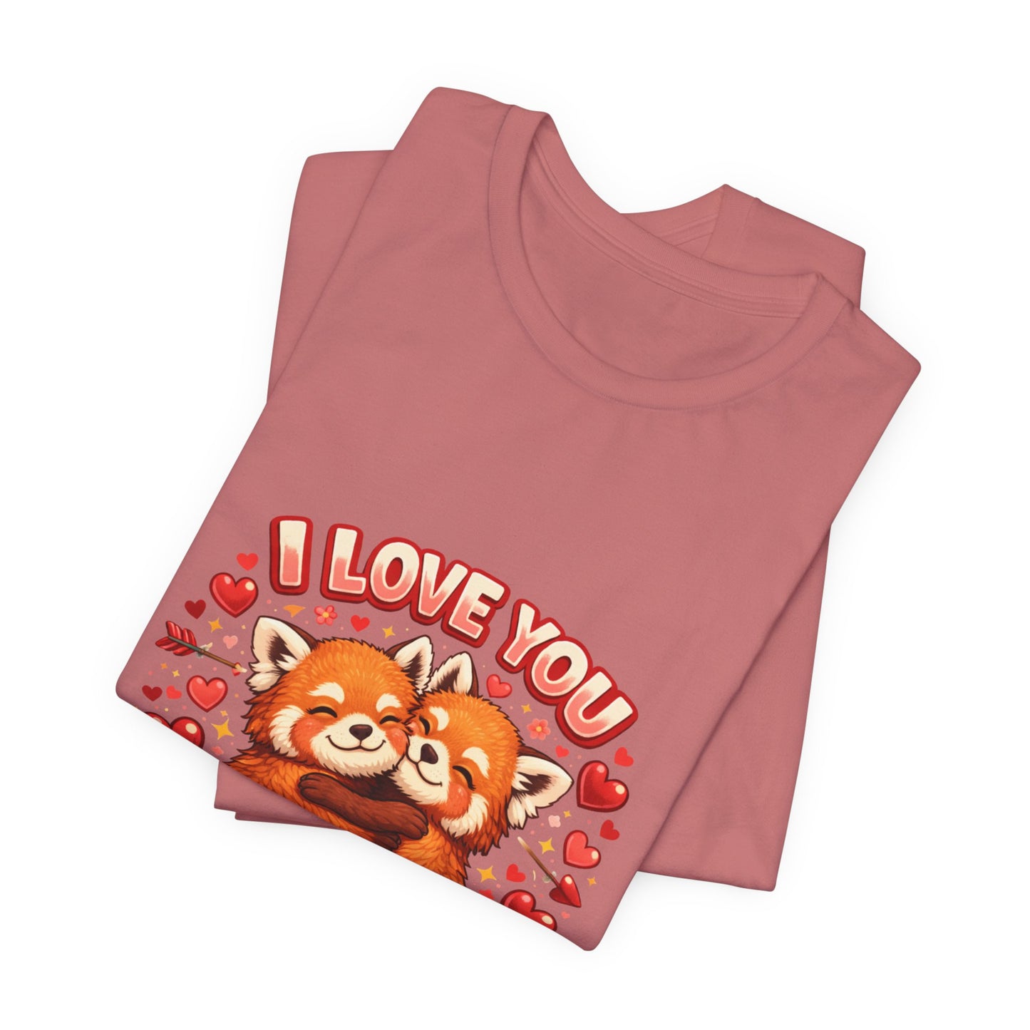 I Love You Forever & Ever Tee — Cute Red Panda Couples Valentine's Shirt