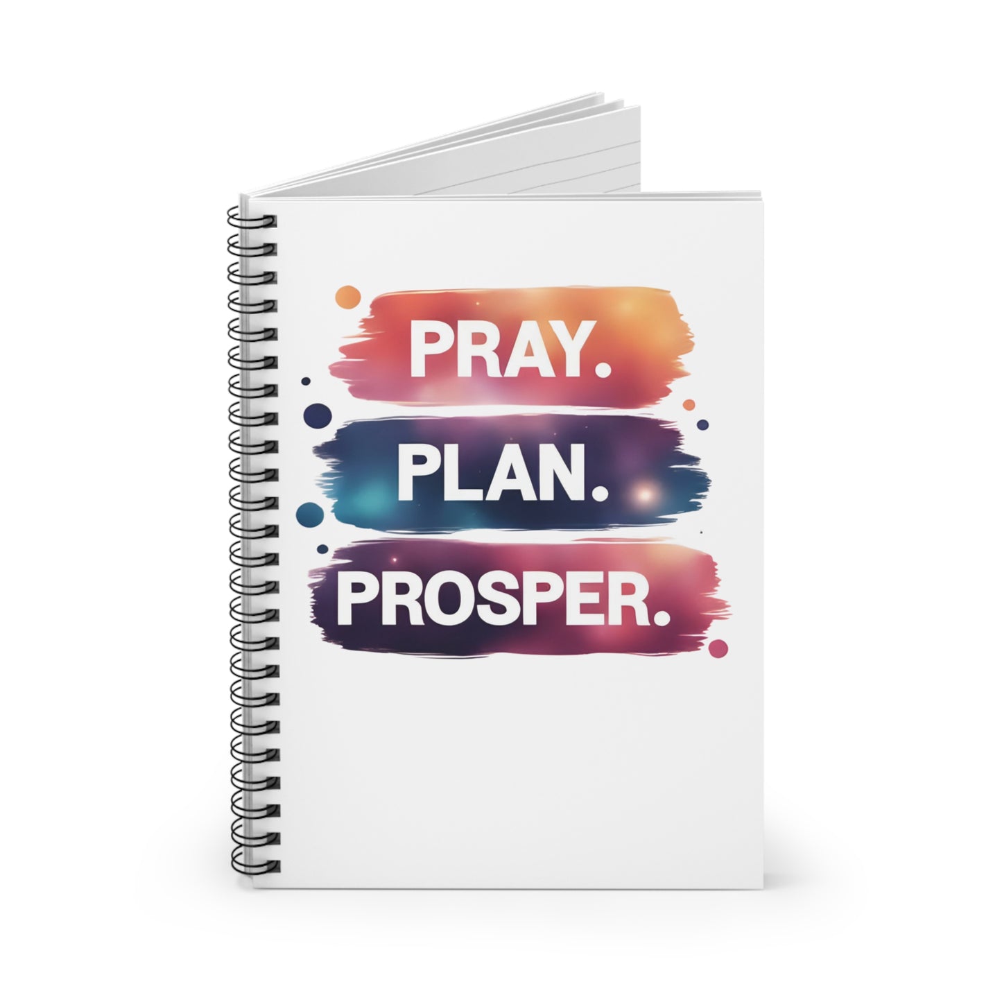 Inspirational Spiral Notebook - Ruled Line | Pray Plan Prosper | Personal Journal, Student Supplies, Gift for Graduates, Planner, [...]