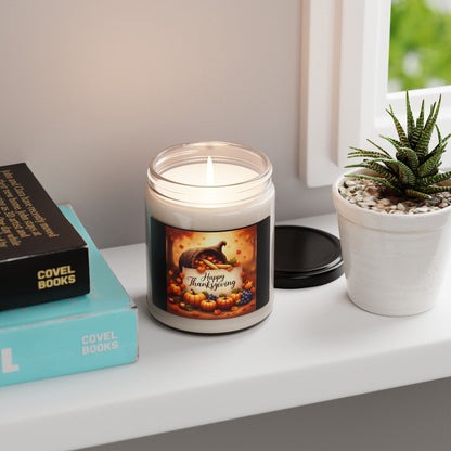 Thanksgiving Scented Soy Candle - Fall Aroma, Cozy Home Decor, Gift for Friends & Family, Holiday Atmosphere, Autumn Bliss