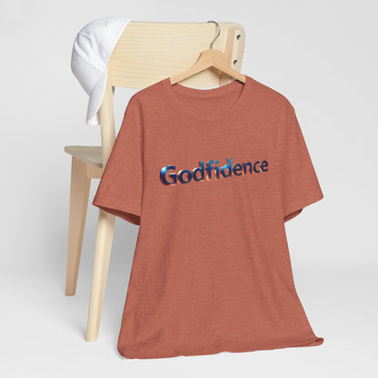 Unisex Jersey Short Sleeve Tee - 'Godfidence' Graphic Tee, Motivational T-Shirt, Gift for Faith, Christian Apparel, Inspirational [...]