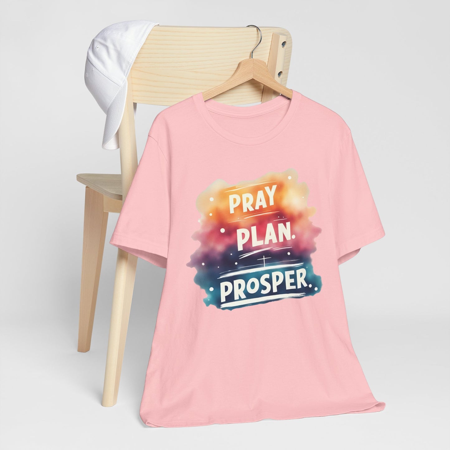 Motivational Graphic Tee for Daily Inspiration, Pray Plan Prosper Shirt, Unisex Short Sleeve T-Shirt, Positive Affirmation Wear, Ideal [...]