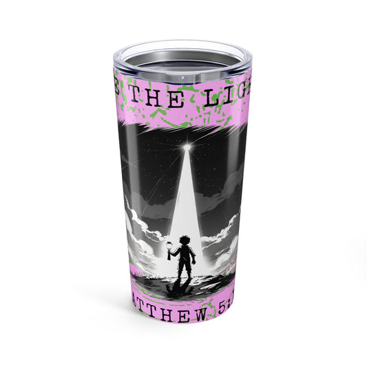 Inspirational Matthew 5:14 Tumbler, 20oz Travel Mug, Motivational Drinkware, Bible Verses, Christian Gifts, Unique Tumblers, Custom [...]