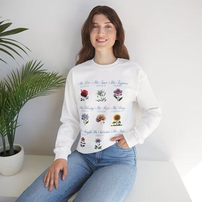 Floral Inspirational Sweatshirt | Cozy Crewneck for Self-Care, Gift for Her, Spring/Fall Layer, Positive Affirmation Apparel