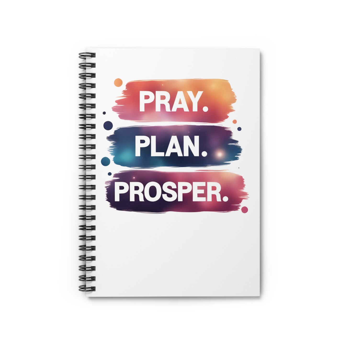Inspirational Spiral Notebook - Ruled Line | Pray Plan Prosper | Personal Journal, Student Supplies, Gift for Graduates, Planner, [...]