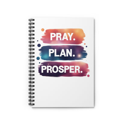 Inspirational Spiral Notebook - Ruled Line | Pray Plan Prosper | Personal Journal, Student Supplies, Gift for Graduates, Planner, [...]