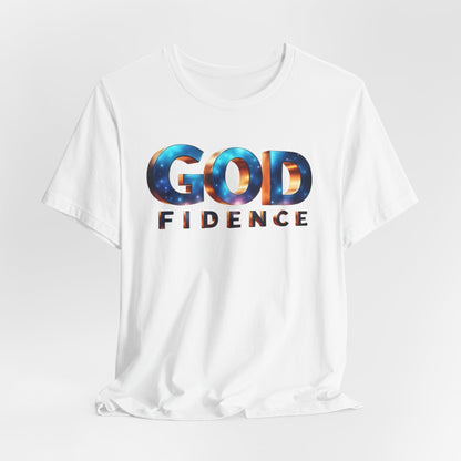 Godfidence Unisex Tee - Inspirational Cotton Shirt for Faith, Hope, Encouragement, Gift for Believers, Everyday Wear